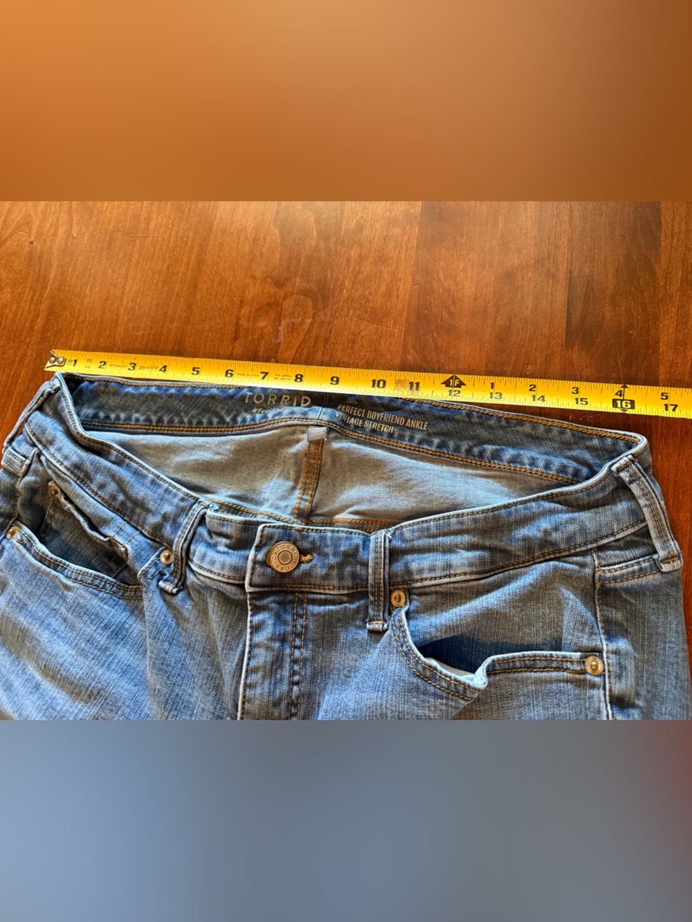 Torrid Boyfriend Denim Jeans - Straight Fit - Picture 5 of 8